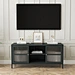 metal tv stand with storage